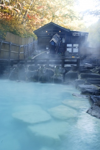 蔵王温泉大露天風呂（Large open-air bath at Zao Hot Springs (Zao Onsen)）