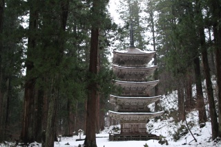 羽黒山(五重塔) 冬（Five-storied Pagoda of Mt. Haguro）