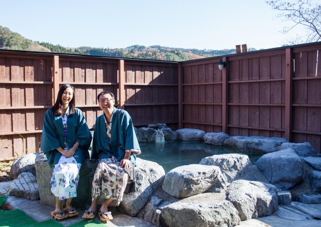 小野川温泉 開放露天風呂 「小町の湯」
